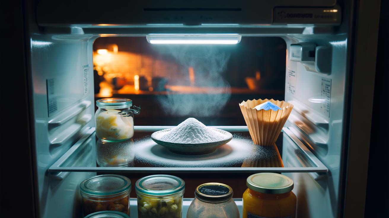 Baking soda dust clears fridge smells in one day : how bicarbonate neutralises odours with incredible speed