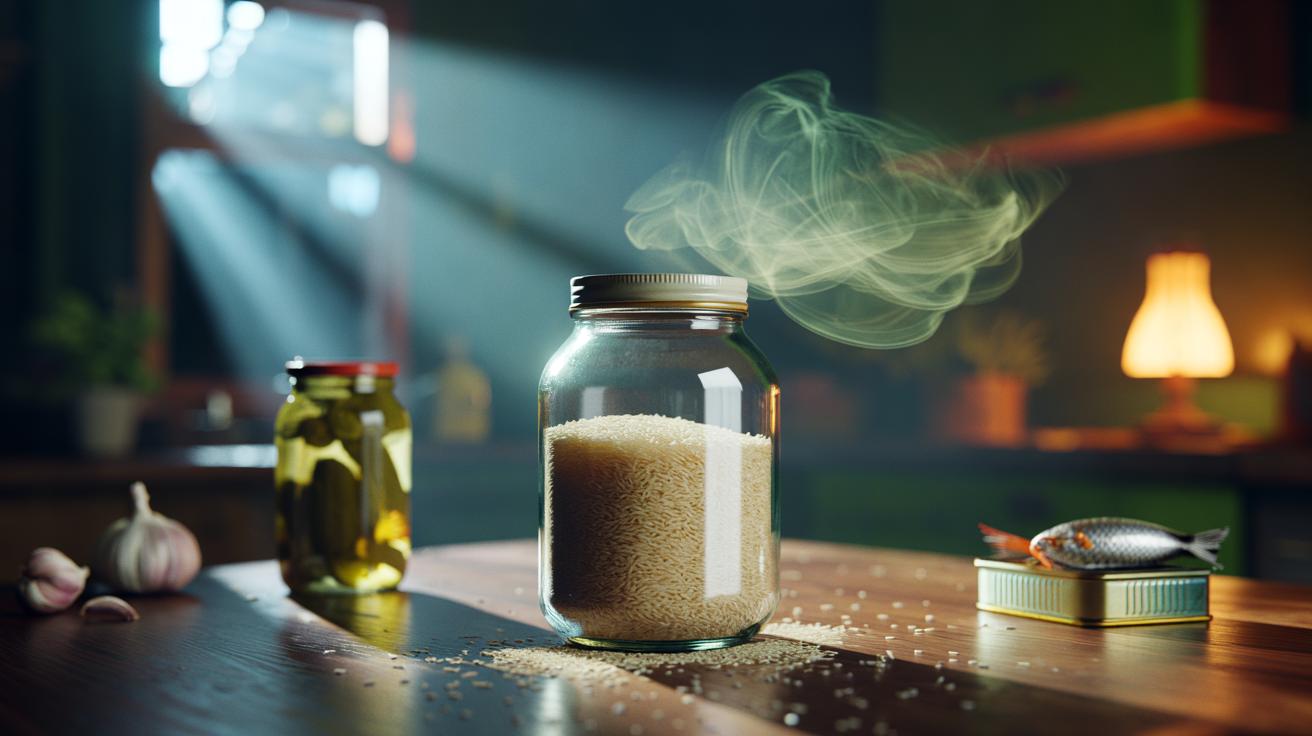 Rice inside smelly jars removes odours overnight : why rice granules attract and trap lingering smells while you sleep